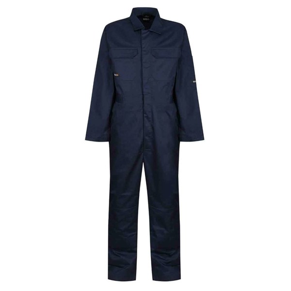Pro Stud Fasten Coverall - Black / 4XL
