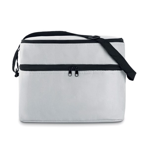 Cooler bag with 2 compartments Casey - White