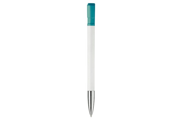 Nash ball pen metal tip hardcolour - White / Turquoise