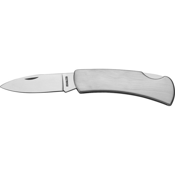 Pocket knife with safety lock CHARLENE - Silvergrey