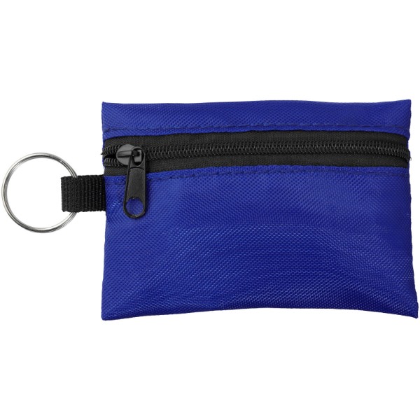 Pochette porte-clés 16 pièces pour premiers secours Valdemar - Bleu Royal