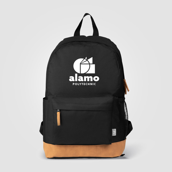 Journey Pack - 600D rPET Commuter Backpack - Black / Silkscreen