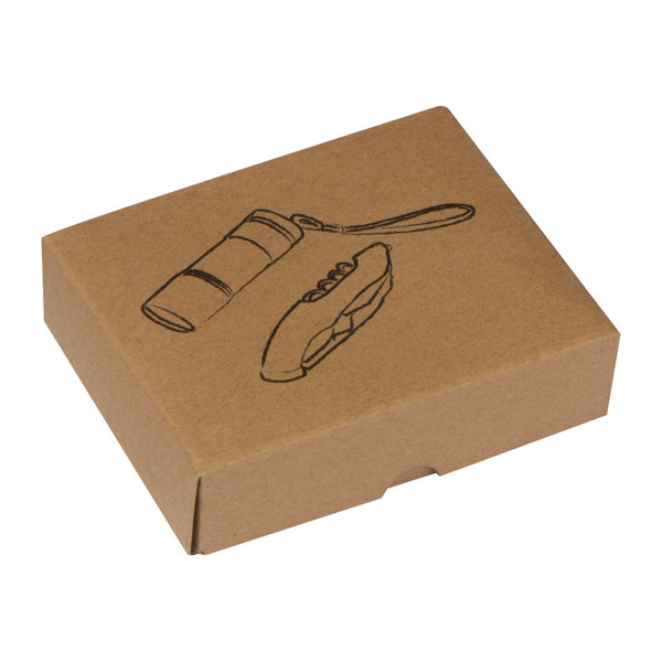 Set torch and pocket knife Dover - Grey