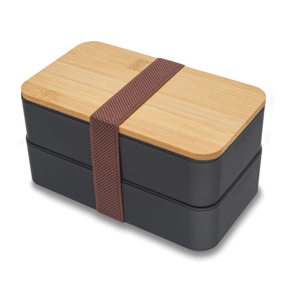 1000 ml Victor double lunch box - Black