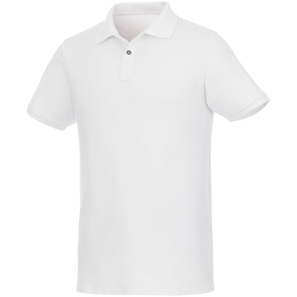 Beryl short sleeve men's GOTS organic recycled polo - White / 2XL