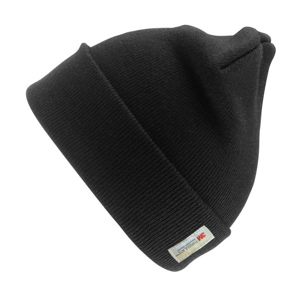 Heavyweight Thinsulate™ Woolly Ski Hat - Black / ONE SIZE