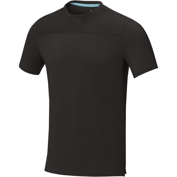 T-shirt cool fit de manga curta de GRS reciclado para homem de 160 g/m² Borax - Preto liso / XL