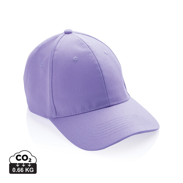 6 dílná kšiltovka Impact z 280g recyklované bavlny AWARE™ - Lavender