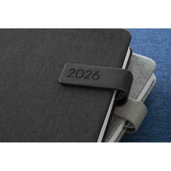 ANDRESEN B5. Agenda em poliéster reciclado (100% rPET) - Preto