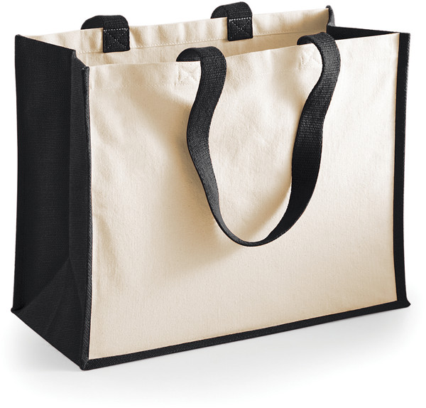 Jute Shopper "Classic" Westford Mill | W 422 - Black / onesize
