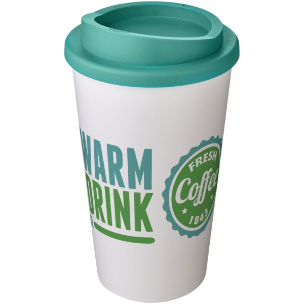 Tazza termica Americano® da 350 ml - Bianco / Acqua