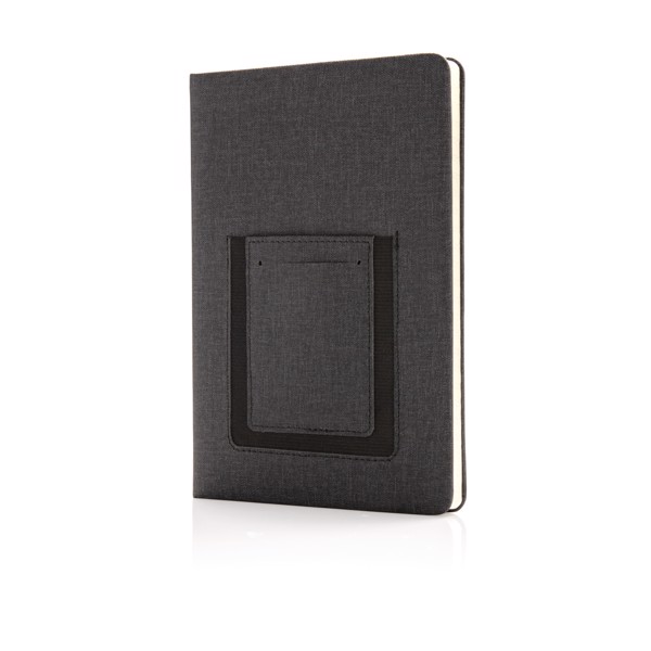 Deluxe A5 Notebook with phone pocket