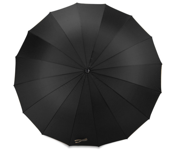 Umbrella EVITA with 16 ribs - black