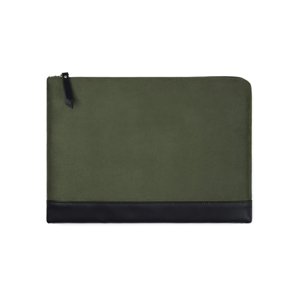Obal na 14" notebook VINGA Marlow z RCS recykl. polyesteru - Zelená / Černá