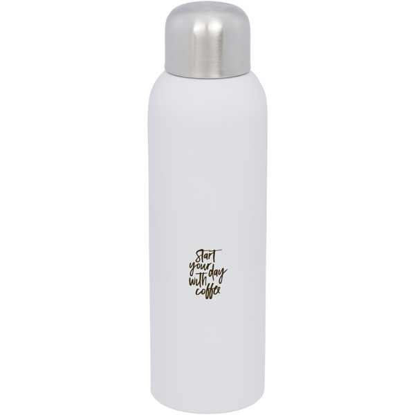 Garrafa de água de aço inoxidável com certificação RCS de 820 ml "Guzzle" - Branco
