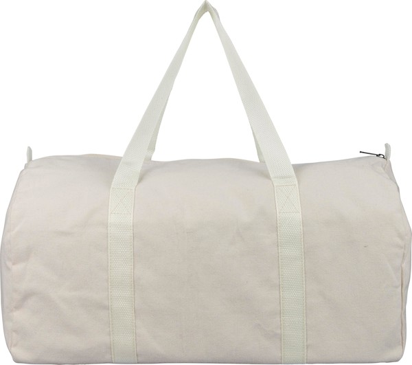 Gerecyclede polycotton (330 gsm) dufflebag Tian - beige