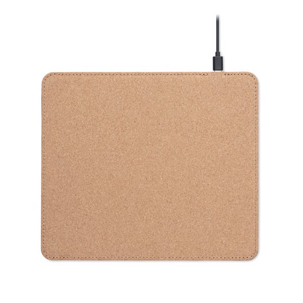 Wireless Matty cork mouse pad, 15W charger