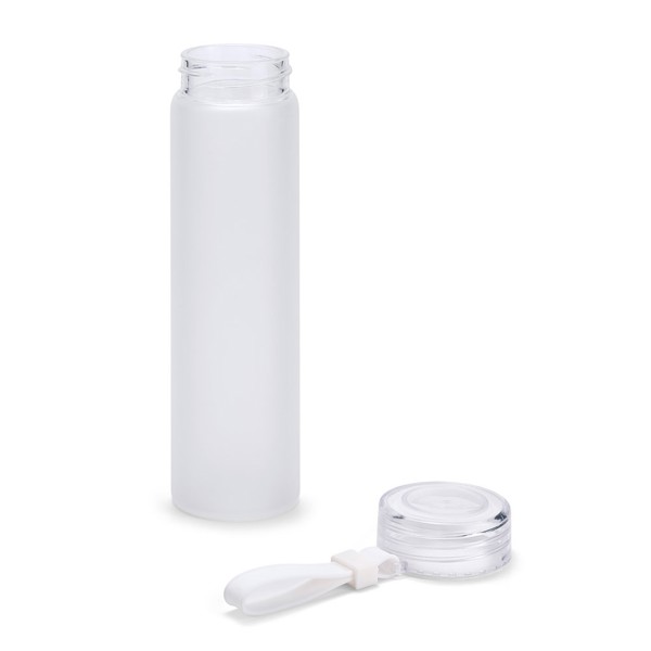 WILLIAMS. Bottle in borosilicate glass and cap in AS 470 mL - White