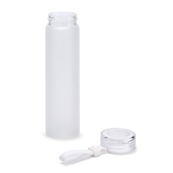 WILLIAMS. Bouteille en verre borosilicate et bouchon en AS 470 mL - Blanc