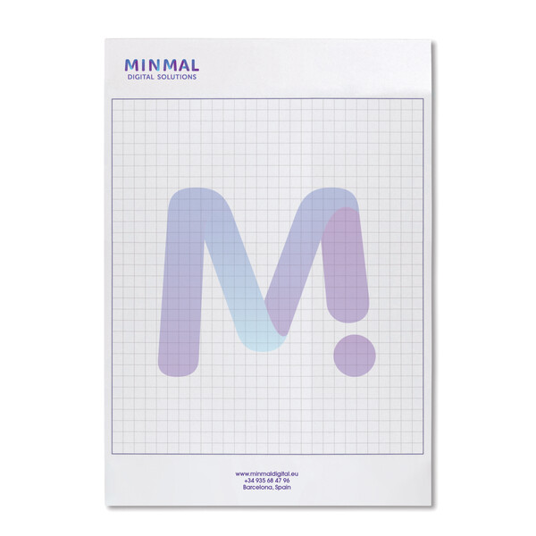 A5 size writing pad (EU made) - Full colour