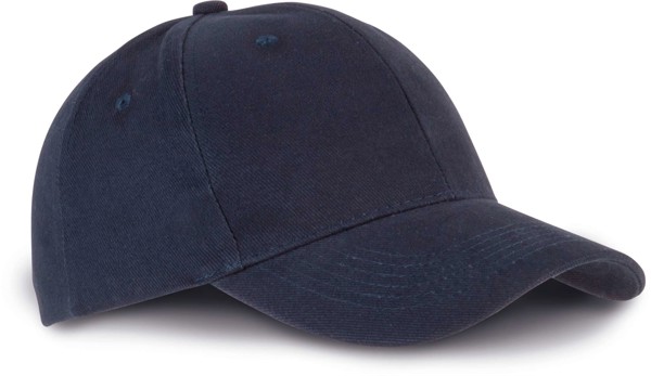 6 Panels Organic Cotton Cap - White