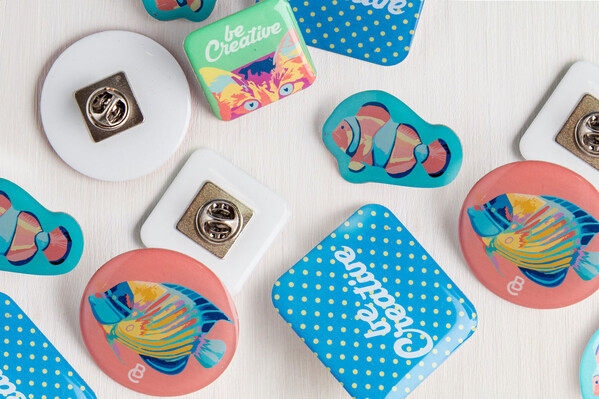 Badge époxy sur-mesure EpoBadge Midi