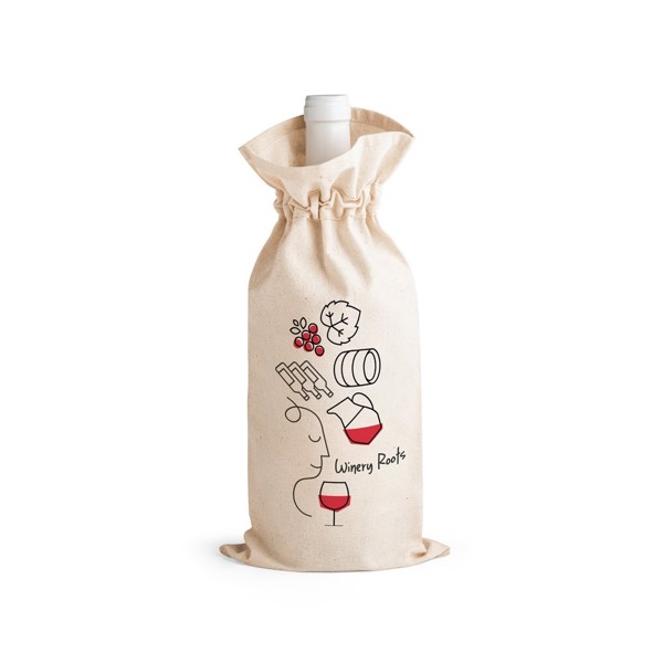 PS - JEROME. 100% cotton bag for bottle