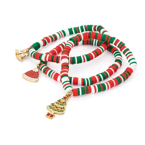 SET OF 10 CHRISTMAS BRACELET “TAIKA”