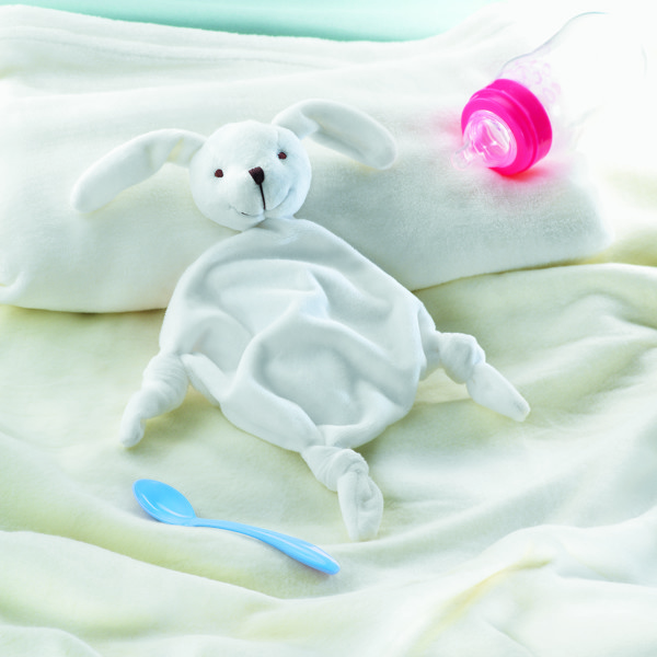 Peluche doudou per neonati Lullaby - Bianco