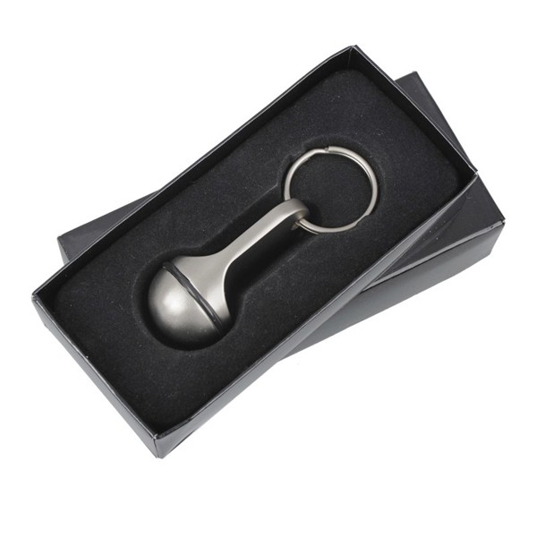Old School metal keyring