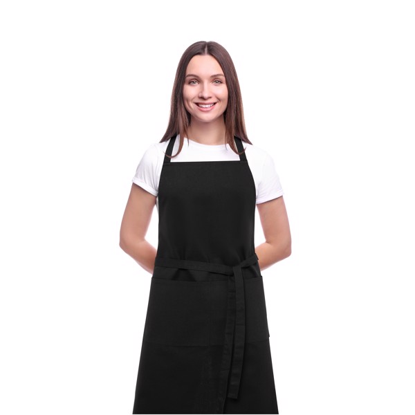 Orissa 200 g/m² organic cotton apron - Solid Black