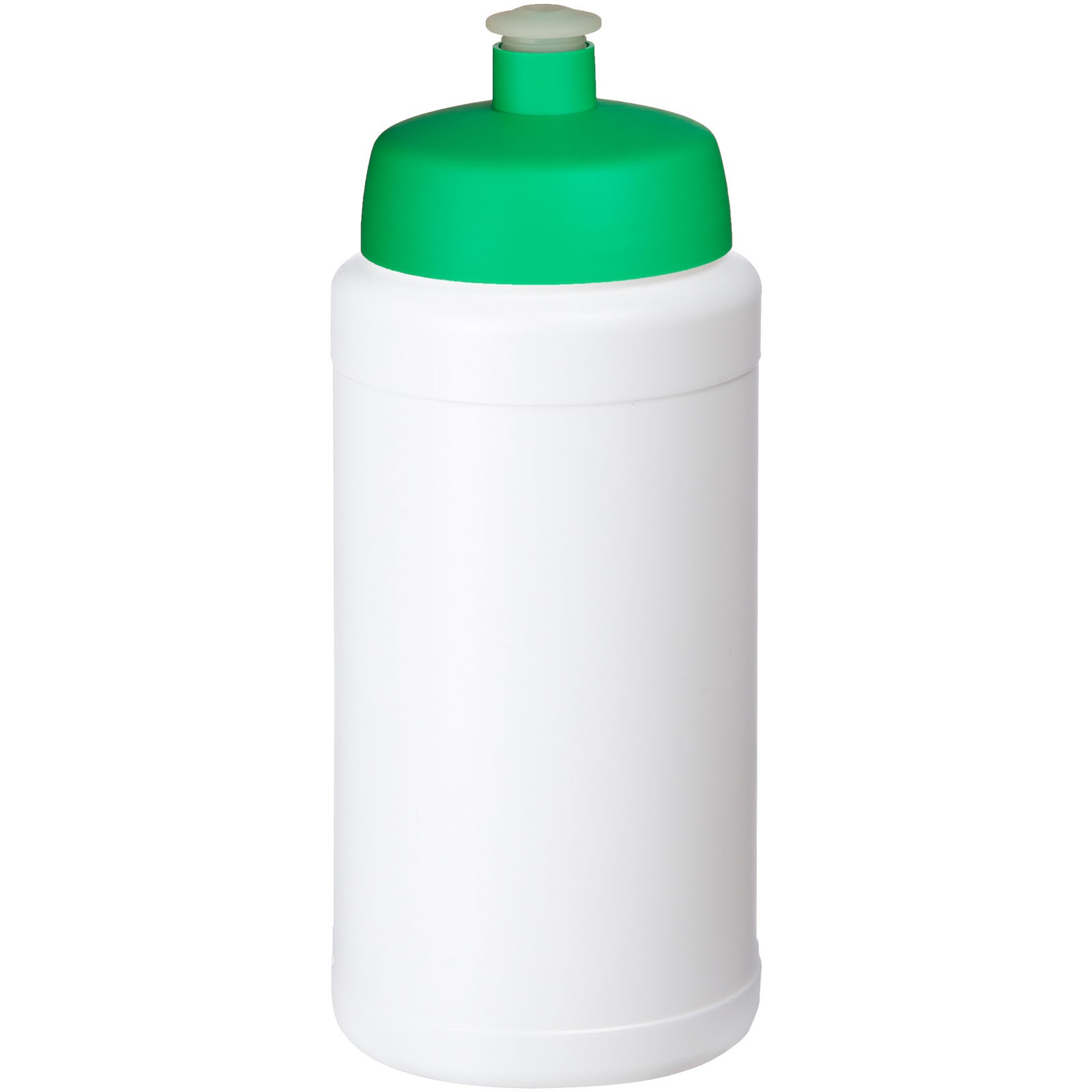 Bidon Baseline® Plus o pojemności 500 ml z wieczkiem sportowym - Biały / Zielony