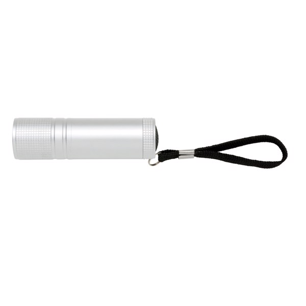 Lampe torche COB - Argent