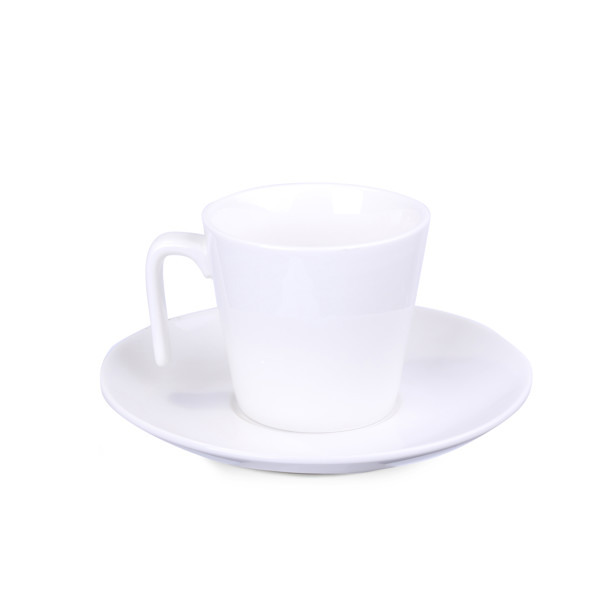 Eve ceramic cup, 82 mm diameter - White