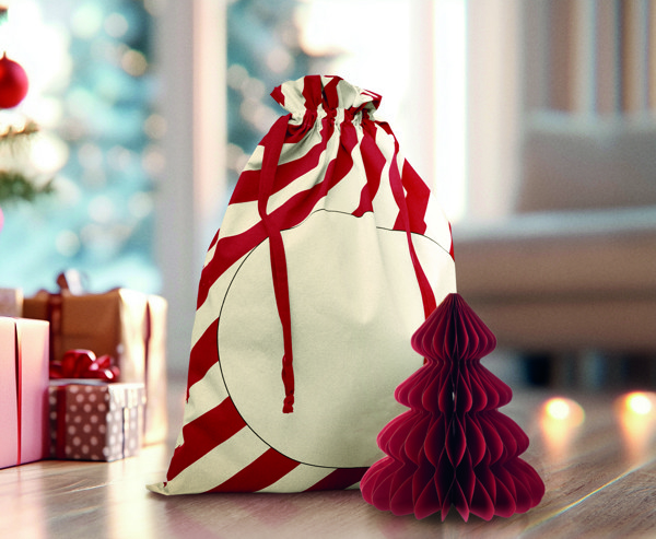 Beutel mit Kordelzug Xmas Laukku - Rot