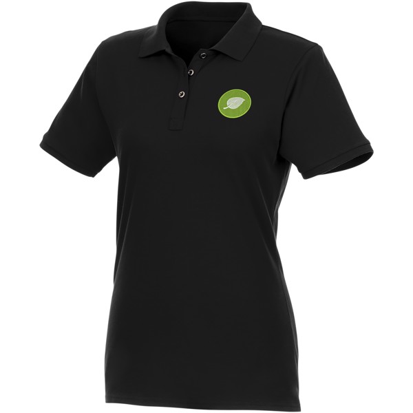 Polo bio recyclé manches courtes femme Beryl - Noir / S