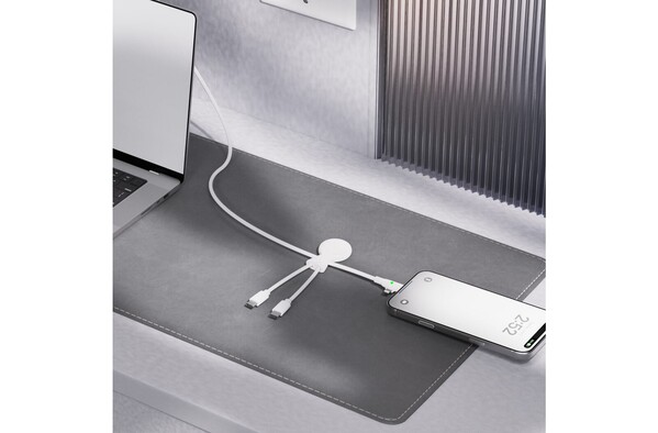 Câble USB-C long Xoopar Mr. Bio de 1 mètre - Blanc