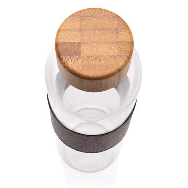 Xd Collection glass bottle,750ml bamboo lid
