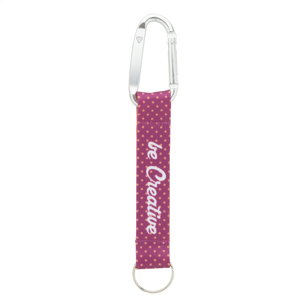 Porte-Clés Sur Mesure Subiner RPET - Argenté / Blanc