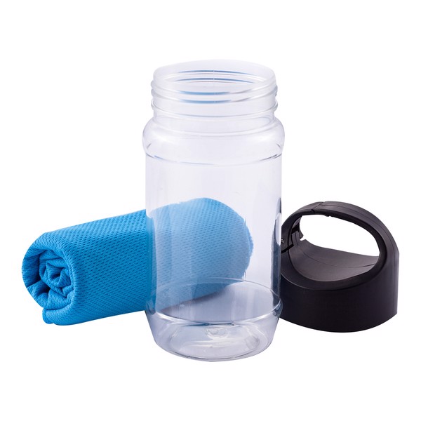Feel cool towel in bottle - Blue