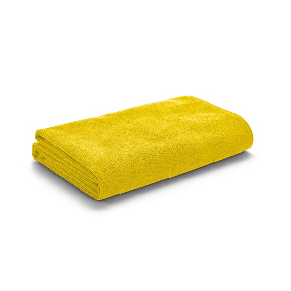 CALIFORNIA. Microfibre beach towel (250 g/m²) - Yellow