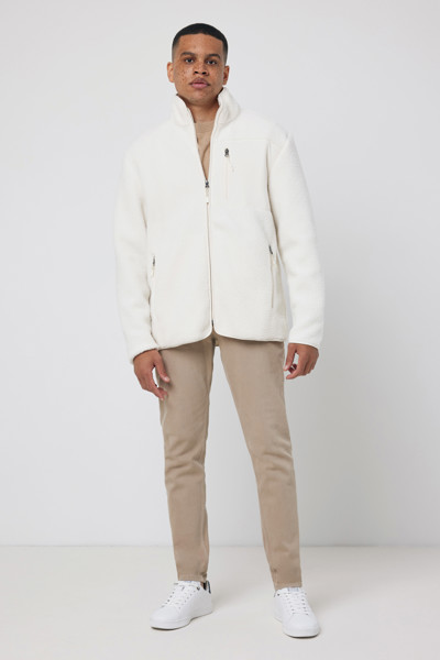 Iqoniq Diran recycled polyester pile fleece jacket - Natural / L