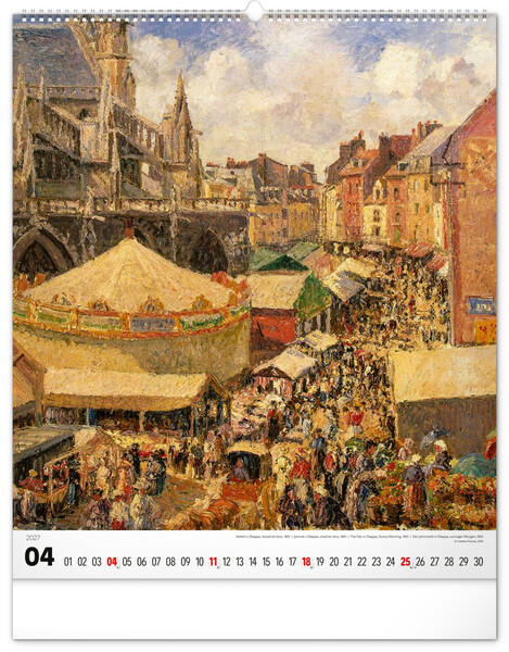 Notique Nástěnný Kalendář Impresionismus 2027, 48 x 56 cm