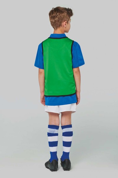 Kid's Reversible Rugby Bib - Sporty Royal Blue / Green / 6/10