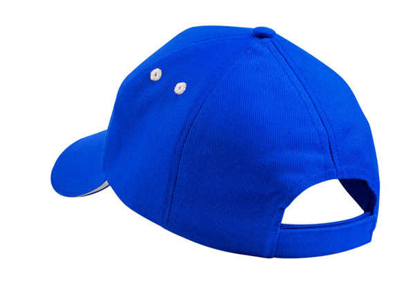 Ultimate 5 Panel Cap - Sandwich Peak - Putty / French Navy / ONE SIZE
