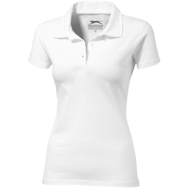 Let Jersey Poloshirt für Damen - Weiss / S