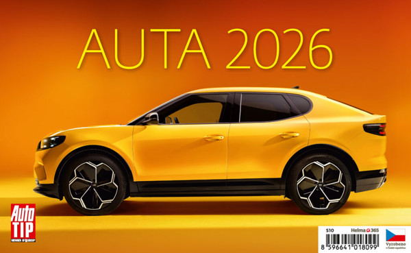 Stolní kalendář Auta 2026