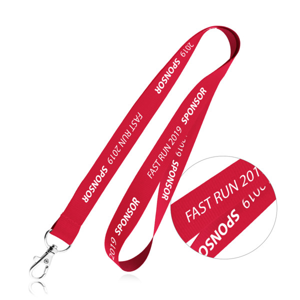 Polyester Lanyard - Red / U