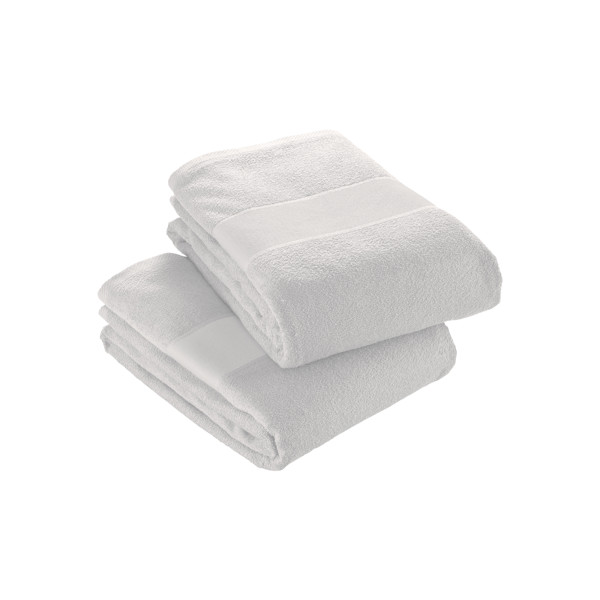 Frottee Aus 100 % Baumwolle (350 G/M2) Mit Bedruckbarem Opaca-Band (40X60cm)