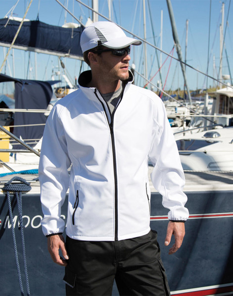 Printable Softshell Jacket - Vivid Green / Black / XL